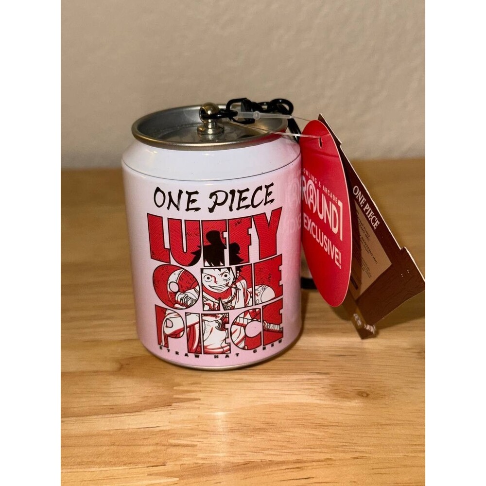 One Piece Luffy Soda Can Keychain Round 1 Exclusive NWT